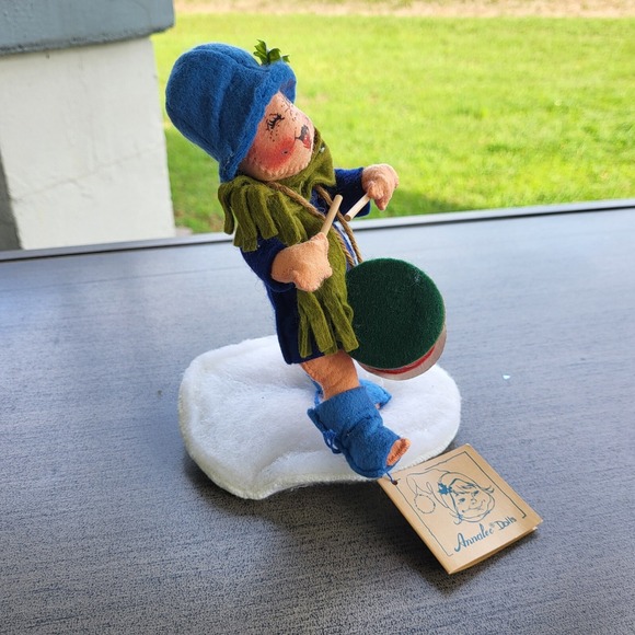 Annalee Mobilitee Dolls 1992 Little Drummer Boy Doll w/ Drum & Sticks Christmas - Picture 6 of 12